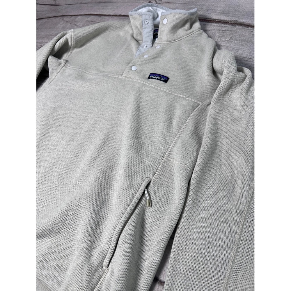 Patagonia Gray Fleece Snap Neck Pullover Sweater Women's - Picture 4 of 6